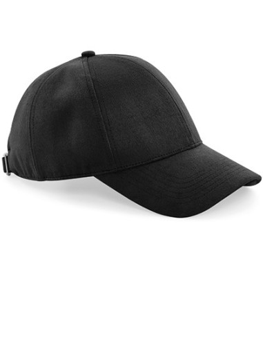 B-B656-Faux Suede 6 Panel Cap